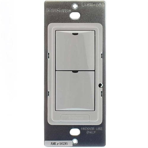 Wattstopper LMSW-102-W Digital Wall Switch, 2-Button with Infrared, White