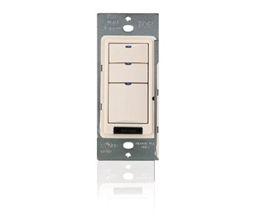 Wattstopper LMSW-103-G Digital Wall Switch, 3-Button with Infrared, Gray