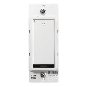 Wattstopper LMSW-210-W 1-Button Standard Wall Switch, Common Aplication Single-zone On/Off, White
