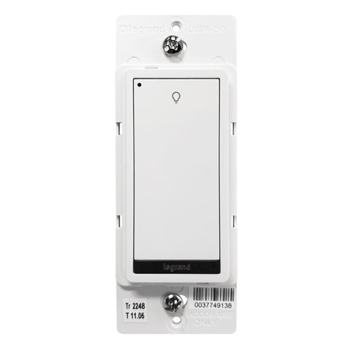 Wattstopper LMSW-210-W 1-Button Standard Wall Switch, Common Aplication Single-zone On/Off, White