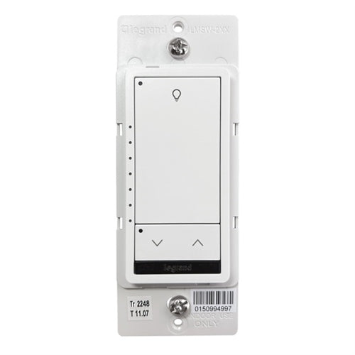 Wattstopper LMSW-211-W 1-Button, 1-Rocker Standard Wall Switch, White