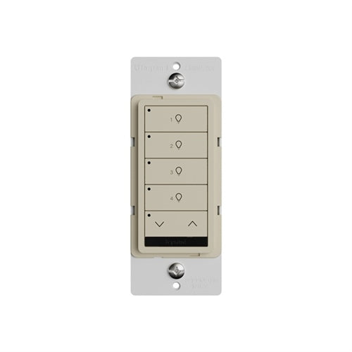 Wattstopper LMSW-241-I Digital Wall Switch, 4-Button, 1-Rocker Standard Wall Switch, Ivory