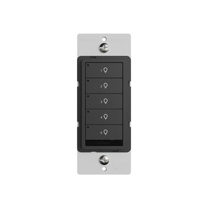 Wattstopper LMSW-250-BK 5-Button Standard Wall Switch, Black