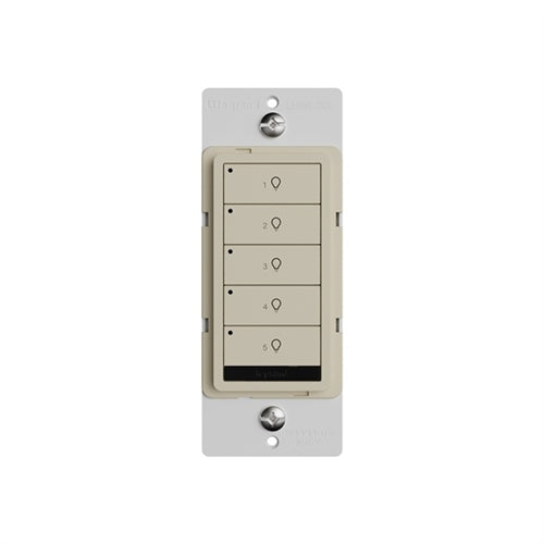 Wattstopper LMSW-250-I 5-Button Standard Wall Switch, Ivory