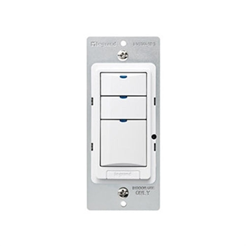 Wattstopper LVSW-103-B 3-Button Low Voltage Wall Switch, Black