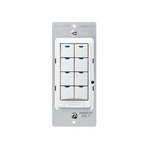 Wattstopper LVSW-108-B 8-Button Low Voltage Wall Switch, Black