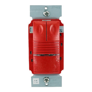 Wattstopper PW-200-R PIR Wall Switch Occupancy Sensor, 120/277V, Red