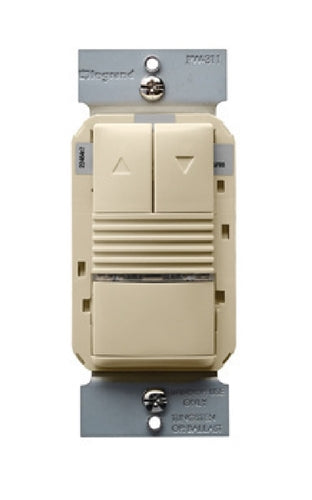 Wattstopper PW-311-I 0-10V PIR Wall Switch Occupancy Sensor, 120/277V, Ivory