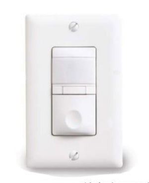 Wattstopper RD-200-I PIR Dimming Wall Switch Vacancy Sensor, 25-500W Incandescent Light, 180 Degrees up to 600 ft2 Coverage, Ivory