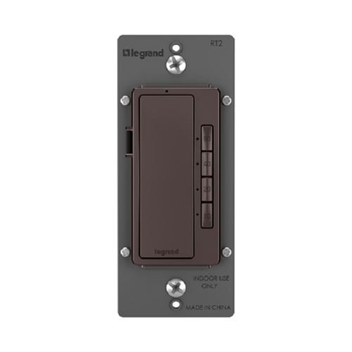 Wattstopper RT2DB Radiant 0-600W 1/6 HP 4-Button Digital Timer, Dark Bronze