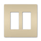 Wattstopper RWP262ICC6 Radiant 2-Gang Screwless Wallplate, Ivory
