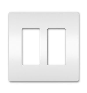 Wattstopper RWP262WCC6 Radiant 2-Gang Screwless Wallplate, White