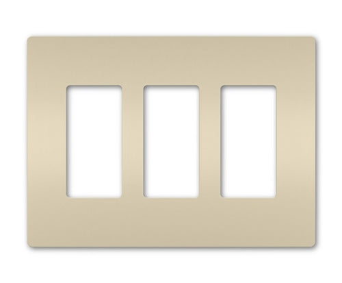 Wattstopper RWP263LA Radiant 3-Gang Screwless Wallplate, Light Almond