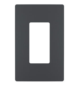 Wattstopper RWP26G Radiant 1-Gang Screwless Wallplate, Graphite