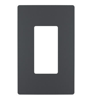 Wattstopper RWP26G Radiant 1-Gang Screwless Wallplate, Graphite