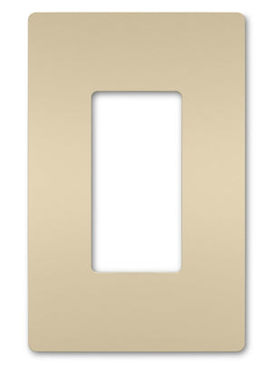 Wattstopper RWP26I Radiant 1-Gang Screwless Wallplate, Ivory