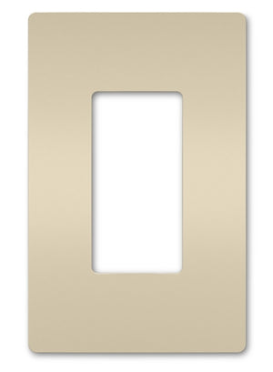 Wattstopper RWP26LA Radiant 1-Gang Screwless Wallplate, Light Almond