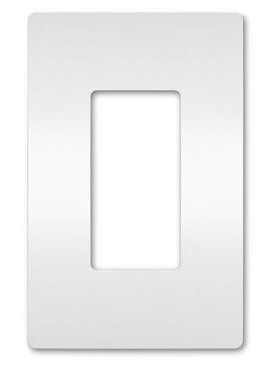 Wattstopper RWP26W Radiant 1-Gang Screwless Wallplate, White