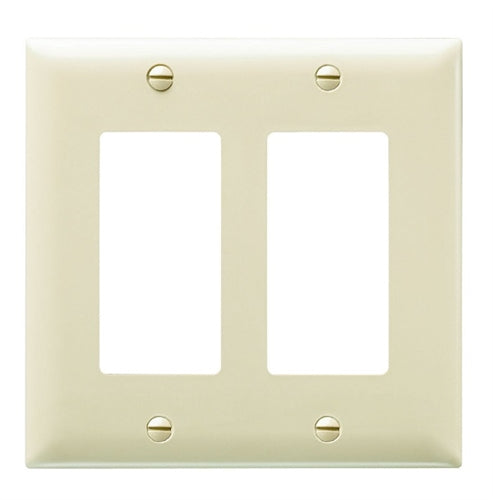 Wattstopper TP262OR Thermoplastic 2-Gang Decorator Wall Plate, Orange