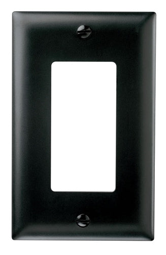 Wattstopper TP26BKCC15 Thermoplastic 1-Gang Decorator Wall Plate, Black