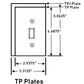 Wattstopper TP26ICC100 Thermoplastic 1-Gang Decorator Wall Plate, Ivory