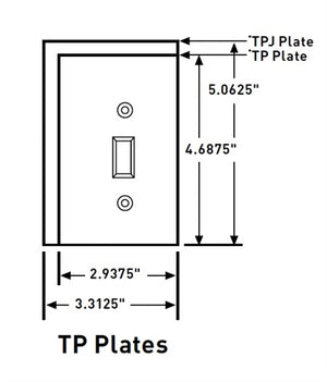 Wattstopper TP26LACC100 Thermoplastic 1-Gang Decorator Wall Plate, Light Almond