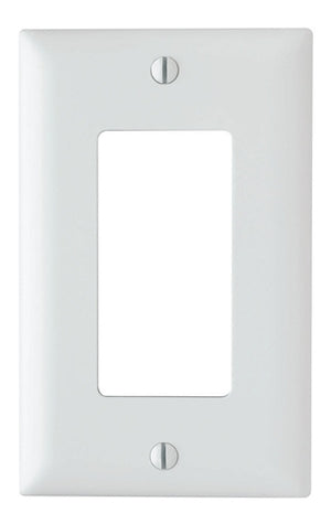 Wattstopper TP26WCC100 Thermoplastic 1-Gang Decorator Wall Plate, White