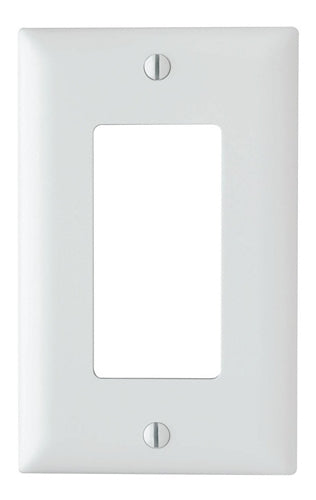 Wattstopper TP26WCC100 Thermoplastic 1-Gang Decorator Wall Plate, White