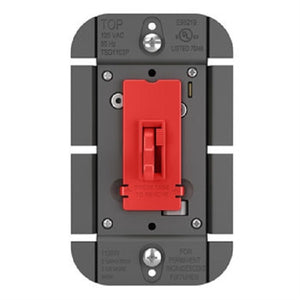 Wattstopper TSD1103PRED Toggle Slide Dimmer Incandescent Single Pole/3-Way, 1100WRed