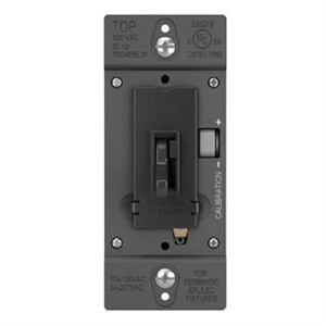 Wattstopper TSD4FBL3PBK 0-10V Fluorescent/ LED Single Pole/3-Way Toddle Slide Dimmer, Preset, Black