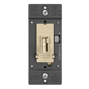 Wattstopper TSD4FBL3PI 0-10V Fluorescent/ LED Single Pole/3-Way Toddle Slide Dimmer, Preset, Ivory