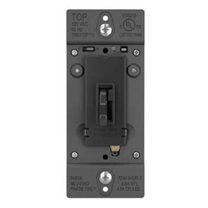 Wattstopper TSD703PTUBK Trademaster 450W Tru-Universal Singple Pole/ 3-Way Toggle Slide Dimmer, Preset, Black