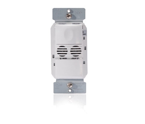 Wattstopper UW-100-B Ultrasonic Wall Switch Occupancy Sensor, 1-Button, 120/277V, Black