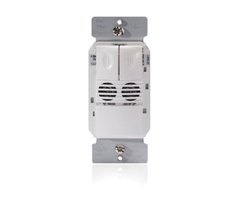 Wattstopper UW-200-I Ultrasonic Wall Switch Occupancy Sensor, 2-Button, 120/277V, Ivory