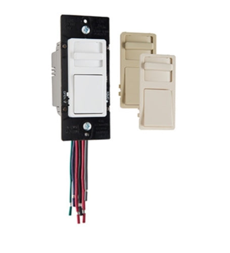 Wattstopper WS4FBL3PTC Wide Slide 0-10V Fluorescent/LED Single Pole/3-Way Slide Dimmer, Preset, Tri-Color