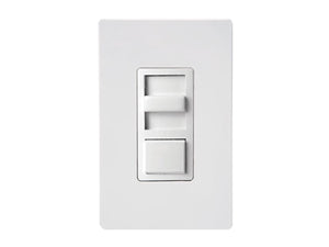 Greengate WBSD-010M-C1 1200VA, 120/277 Volt AC 60Hz, Single-Pole and 3-Way Slide Dimmer, White, Ivory and Almond Faceplate Color Kit