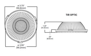 Halo Recessed TIR56WFL55 55 degree wide flood optic