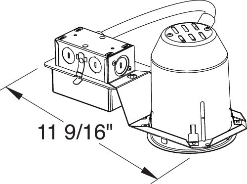 Juno Aculux TC43LR-827-F-1  Recessed Lighting 3-1/4 inch LED Remodel Standard Housing 700 lumens, 2700K Color Temp, 85 CRI, Flood Beam, 120V Dimmable Light