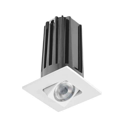 Juno 2" LED 2LEDTRIM G2 SQADJ 35K 80CRI NFL WH Recessed Lighting 2" LED Gen 2 Square Adjustable 3500K 80 CRI, Narrow Flood Beam, White Finish