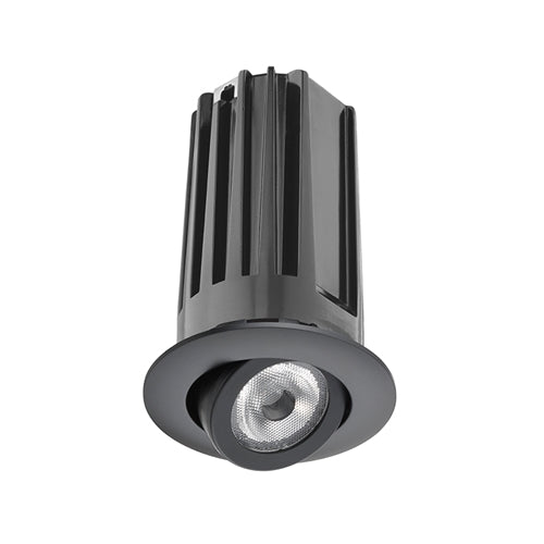 Juno 2" LED 2LEDTRIM G2 ADJ 30K 80CRI NFL BL Recessed Lighting 2" LED Gen 2 Round Adjustable 3000K 80 CRI, Narrow Flood Beam, Black Finish