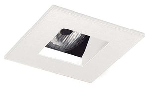Juno Aculux  2SQA W SF WET Recessed Lighting 2" LED Square Adjustable Angle Cut Reflector, Lensed, White Self Flanged Trim
