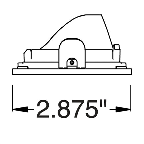 Juno Aculux 2SQAPIN BD WHFM Recessed Lighting 2 inch LED Adjustable Pinhole Black Diffuse Reflector, Flush Mount Trim, White Finish