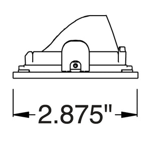 Juno Aculux 2SQAPIN BD WHFM Recessed Lighting 2 inch LED Adjustable Pinhole Black Diffuse Reflector, Flush Mount Trim, White Finish