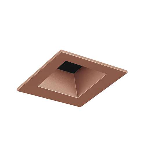 Juno Aculux 2SQD WTD FM Recessed Lighting 2" LED Square Parabolic Downlight Reflector, Flush Mount Wheat Haze Trim