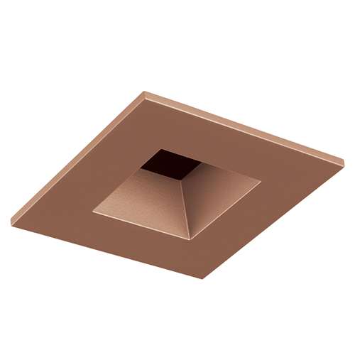 Juno Aculux 2SQD WTD SF Recessed Lighting 2" LED Square Parabolic Downlight Reflector, Self Flanged Wheat Haze Trim