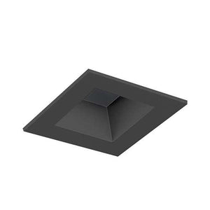 Juno Aculux 2SQD BD FM WET Recessed Lighting 2" LED Square Reflector, Lensed, Black Haze Flush Mount Trim