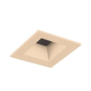 Juno Aculux 2SQD WTD FM WET Recessed Lighting 2" LED Square Reflector, Lensed, Wheat Haze Flush Mount Trim