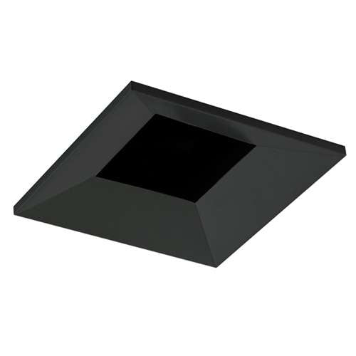 Juno Aculux 2SQDBV BD BLFM Recessed Lighting 2" LED Square Downlight Regressed Beveled Pinhole, Flush Mount Black Trim