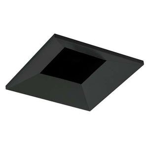 Juno Aculux 2SQDBV BD BLFM Recessed Lighting 2" LED Square Downlight Regressed Beveled Pinhole, Flush Mount Black Trim