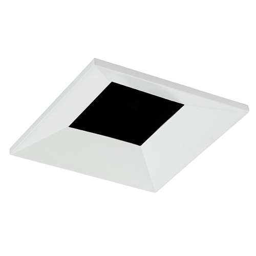 Juno Aculux 2SQDBV BD WHFM Recessed Lighting 2" LED Square Downlight Regressed Beveled Pinhole, Flush Mount White Trim